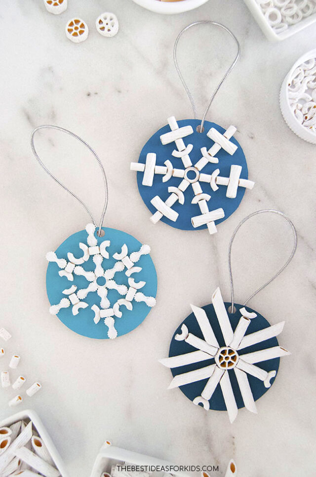Pasta Snowflakes - The Best Ideas for Kids